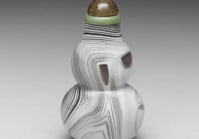 图片[2]-Banded agate gourd-shaped snuff bottle, Qing dynasty, 18th-19th century-China Archive